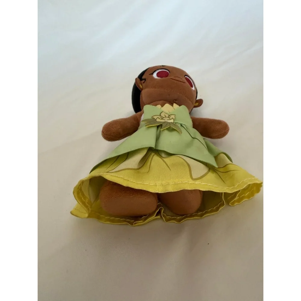 Disney Princess Tiana Plush Doll Stuffed Toy Green Dress 8.5 Inch